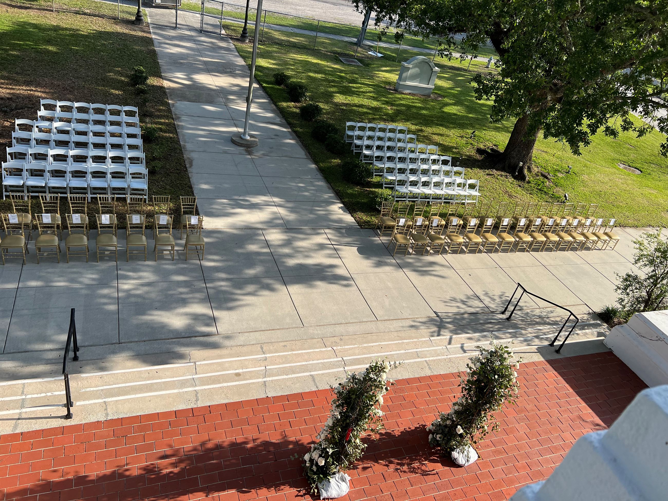 Outside Ceremony Set Up Outside Ceremony Set Up