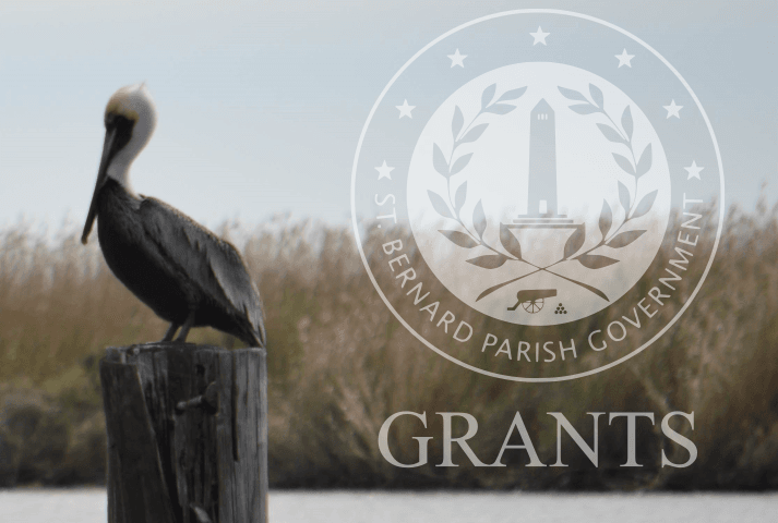 Pelican with parish seal and department name